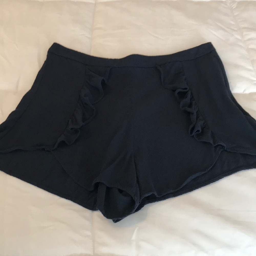 Navy Rayon dressy shorts
